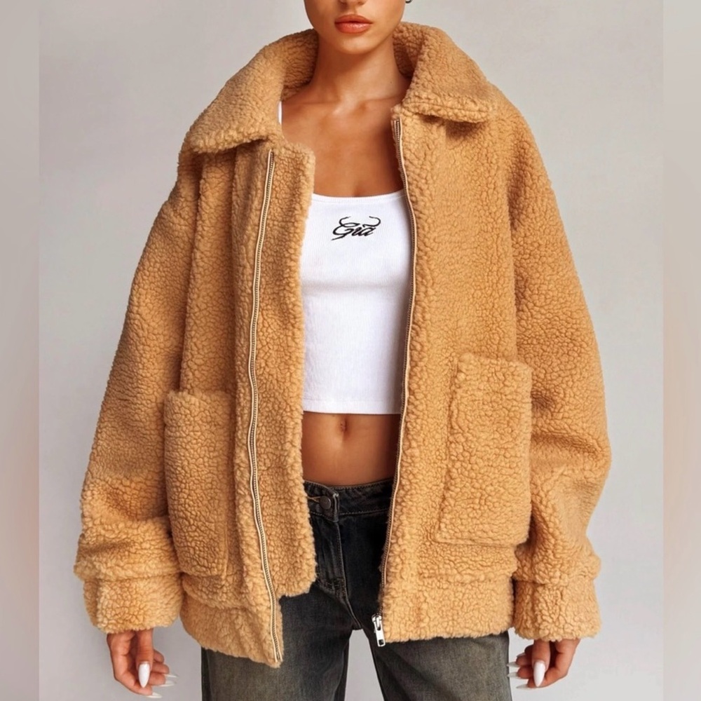 I.AM.GIA Camel Teddy Jacket